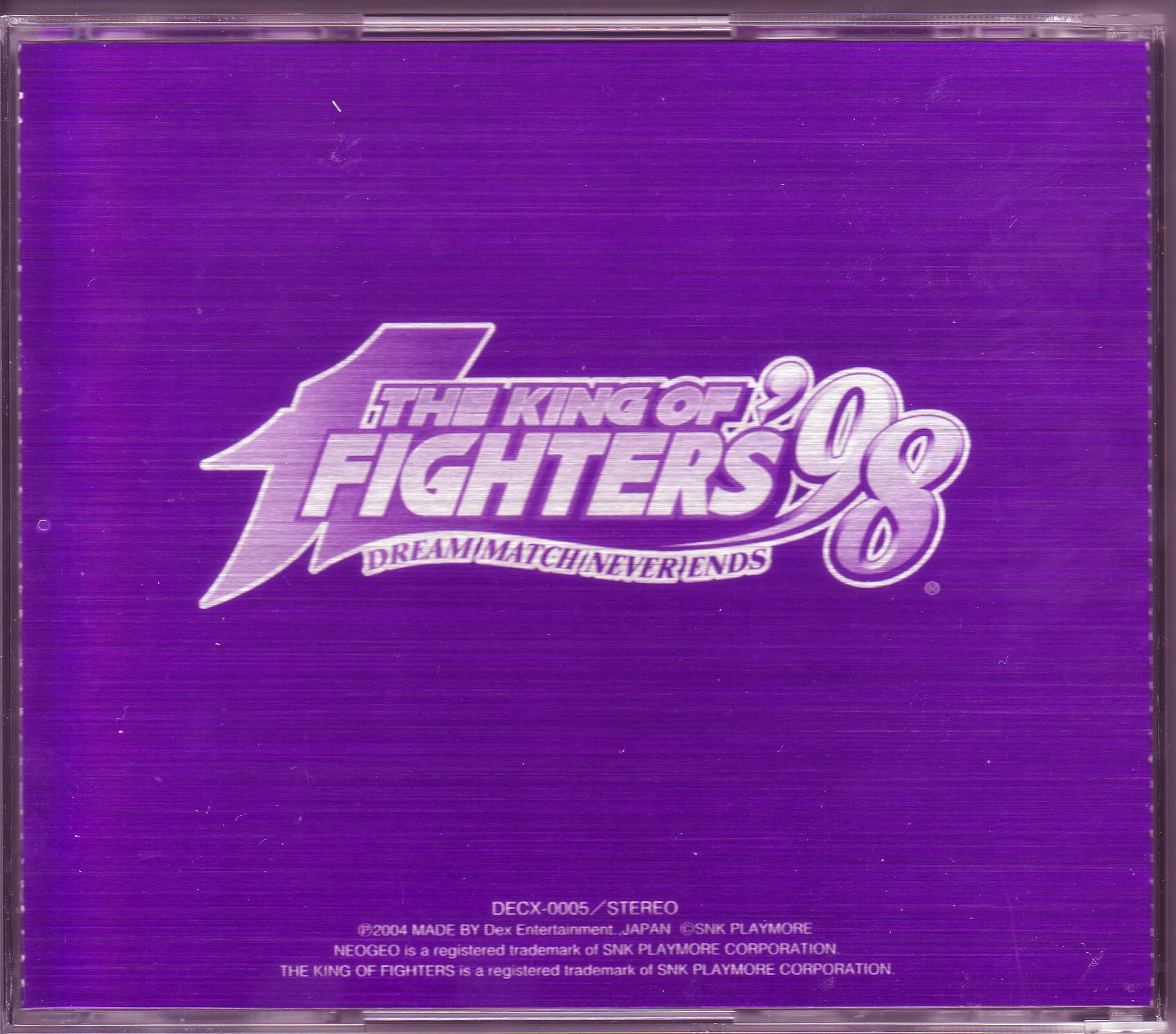 THE KING OF FIGHTERS NEOGEO's SOUNDTRACK 10th Anniversary Memorial